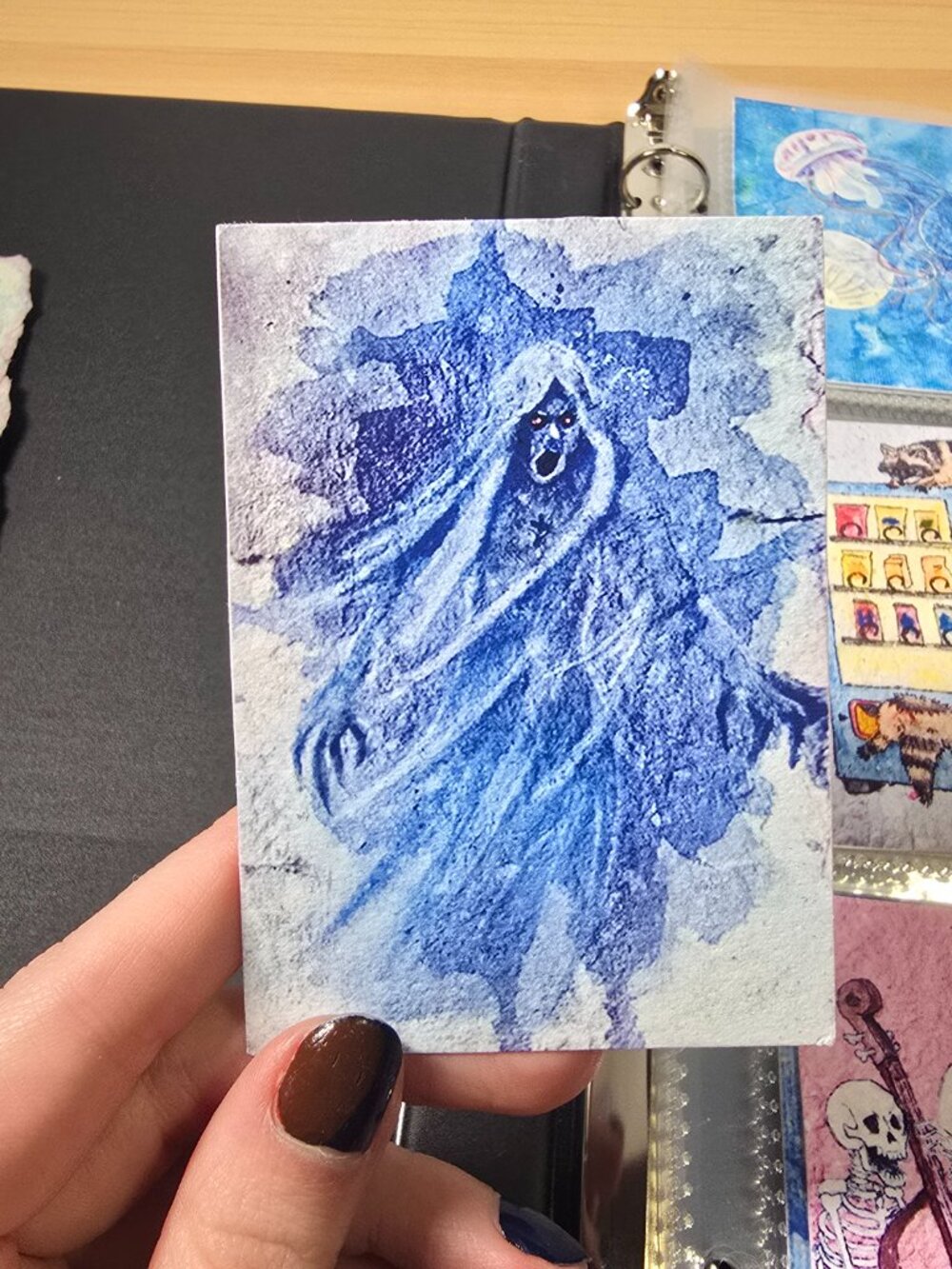 Poltergeist Spooky Mini Art 👻💜 Halloween Horror Print (Signed)